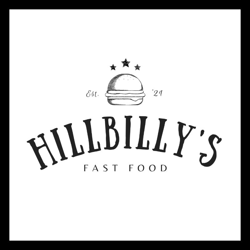 Hillbillys Retro Fast Food Logo
