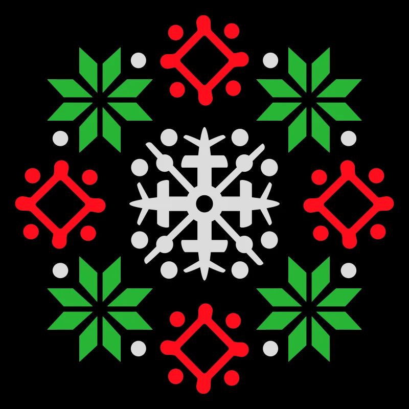 flocons de neige motif Noël pull neige