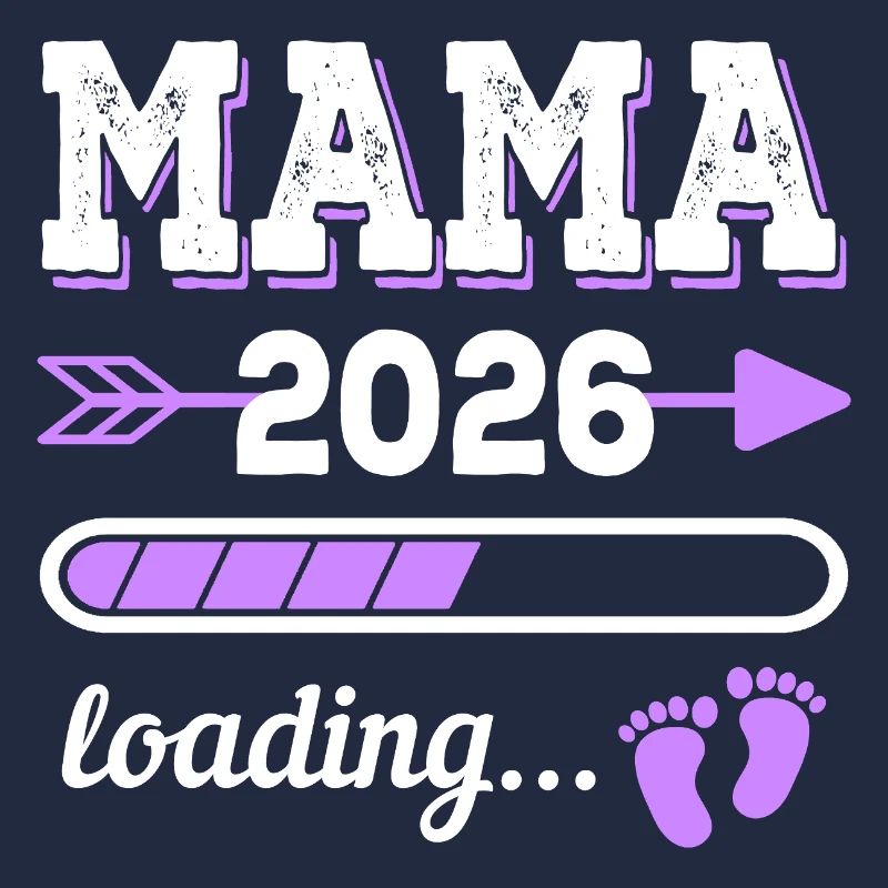 Mama 2026 Loading Schwangerschaft Geschenkidee