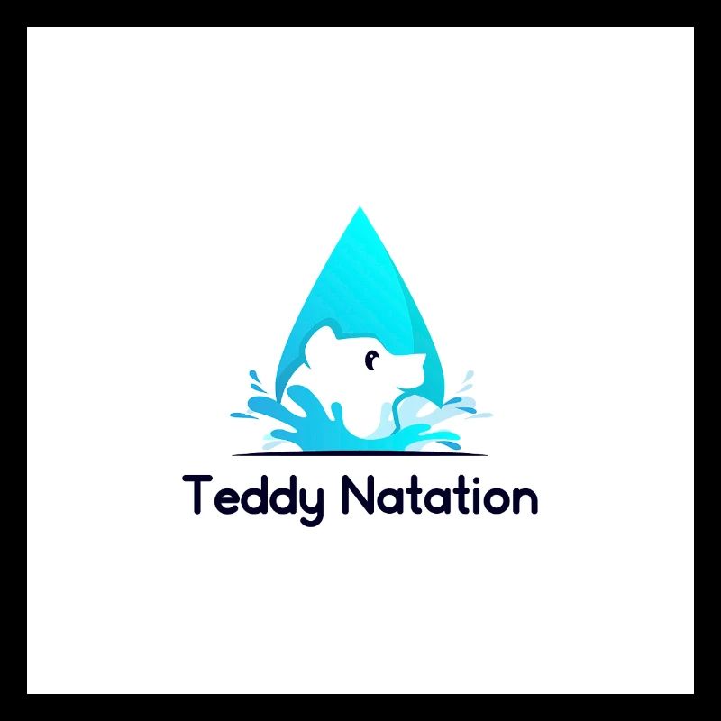 Teddy Natation Ourson et Vague