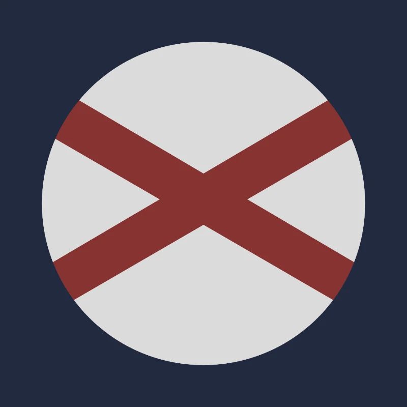 Drapeau rond de l’Alabama