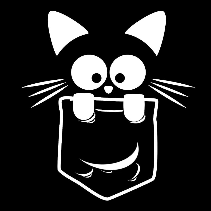 Die weiße Taschenkatze