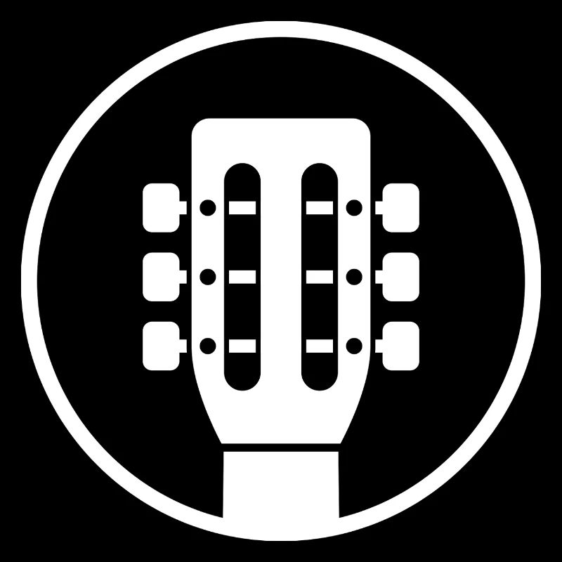 Gitarrenkopf-Emblem