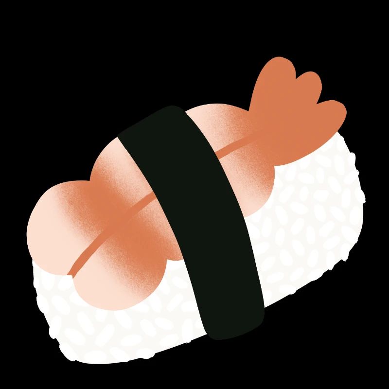 Shrimp Nigiri Minimalist Sushi