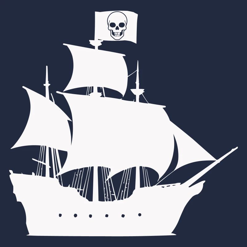 Silhouette du navire pirate
