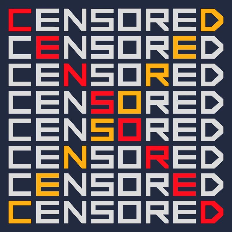 Censored Funny Statement Freedom Logo