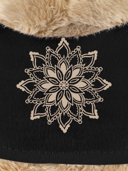 Beige Mandala Lace Pattern