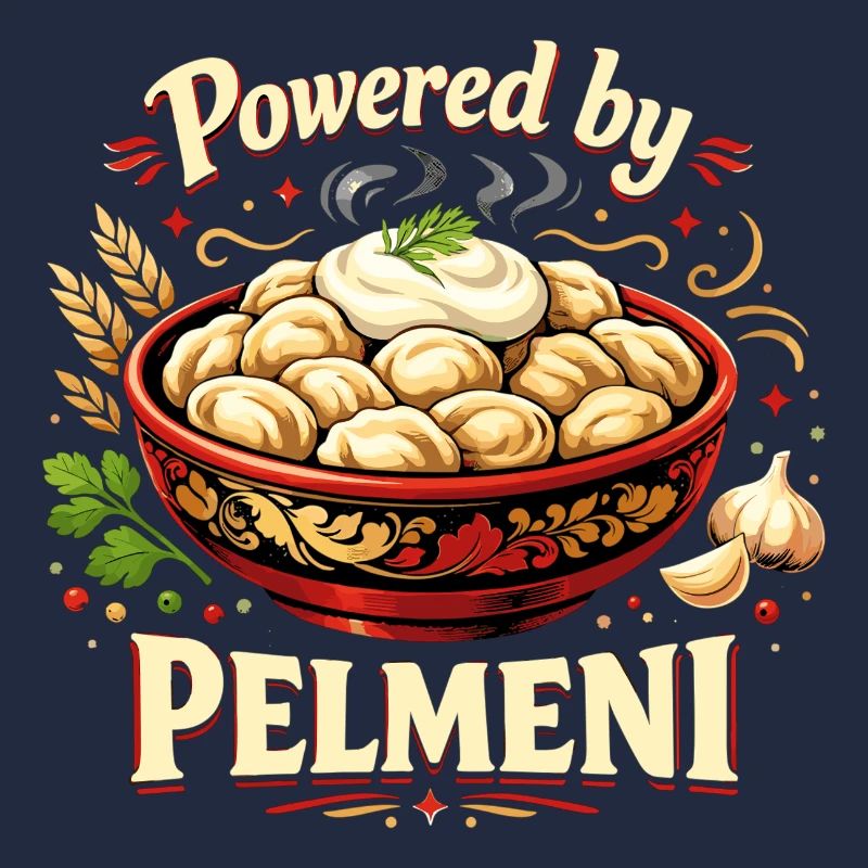 Powered by Pelmeni – Funny Russian Design