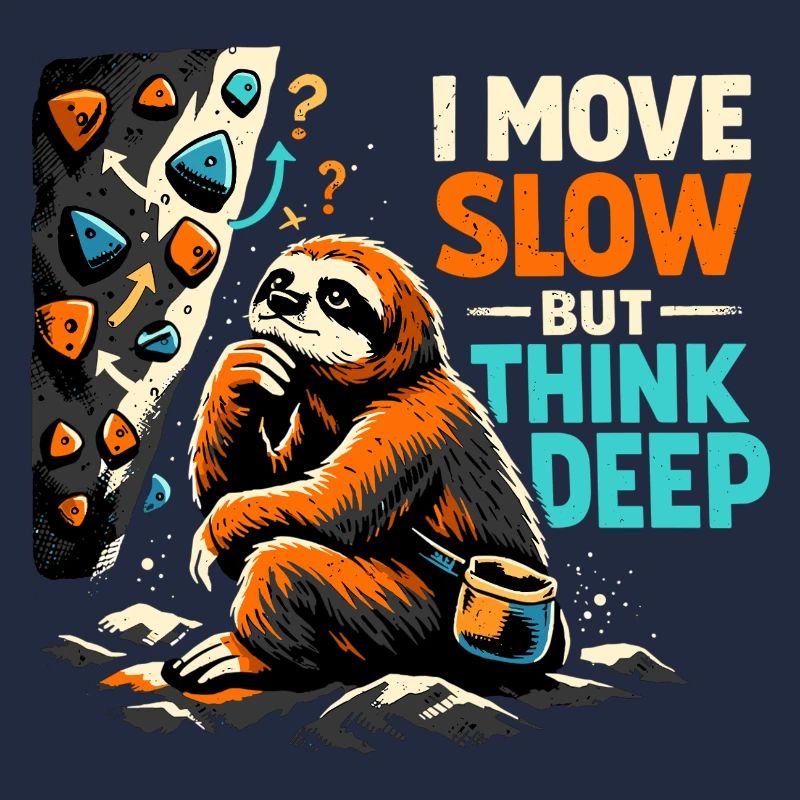 Faultier Bouldern - I move slow but think deep