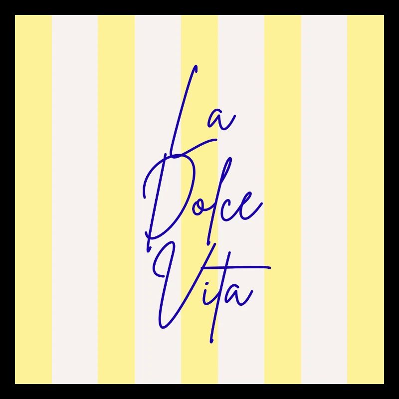 Minimalist LA DOLCE VITA Graphic Tee Design