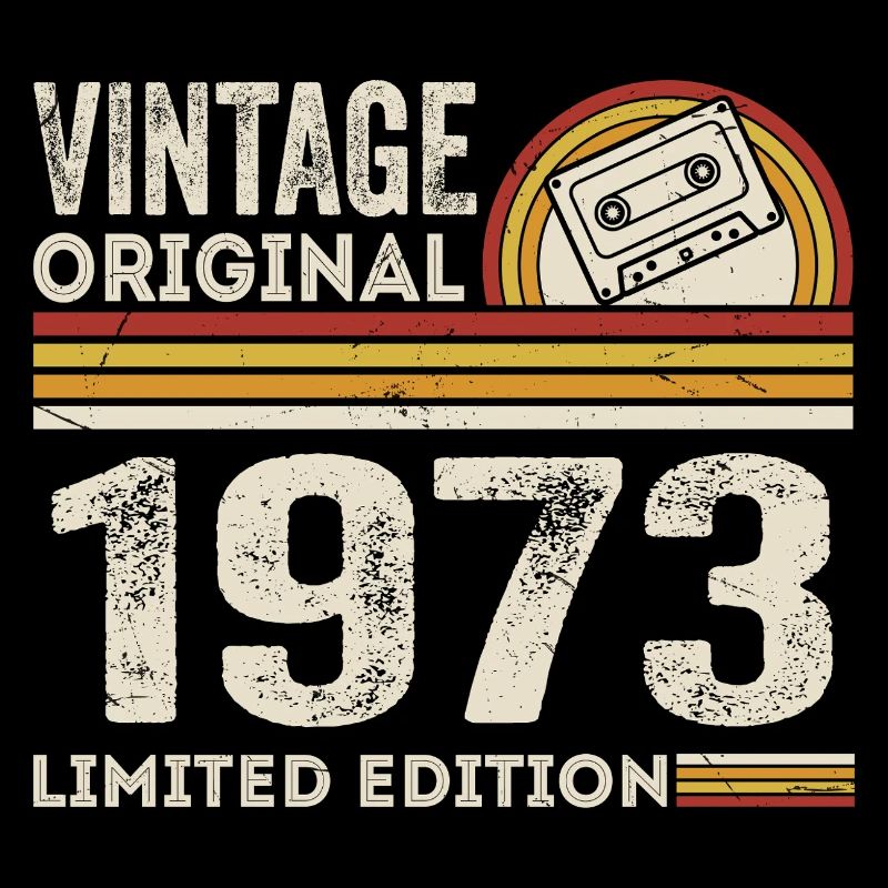 Vintage 1973 Cassette 1973 - 52e anniversaire 1973