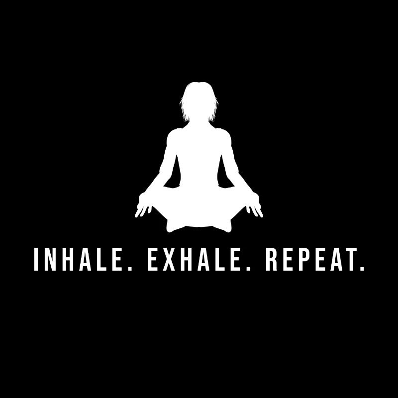 Inhale. Exhale. Repeat. - Inspirez. Expirez. etc.
