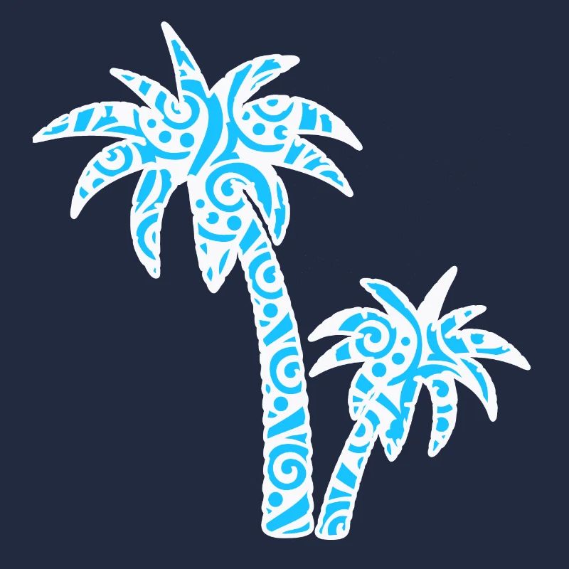 Tropic Wave Abstraktes Palmendesign