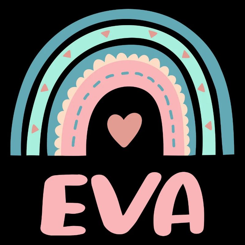 Eva Name Regenbogen Baby