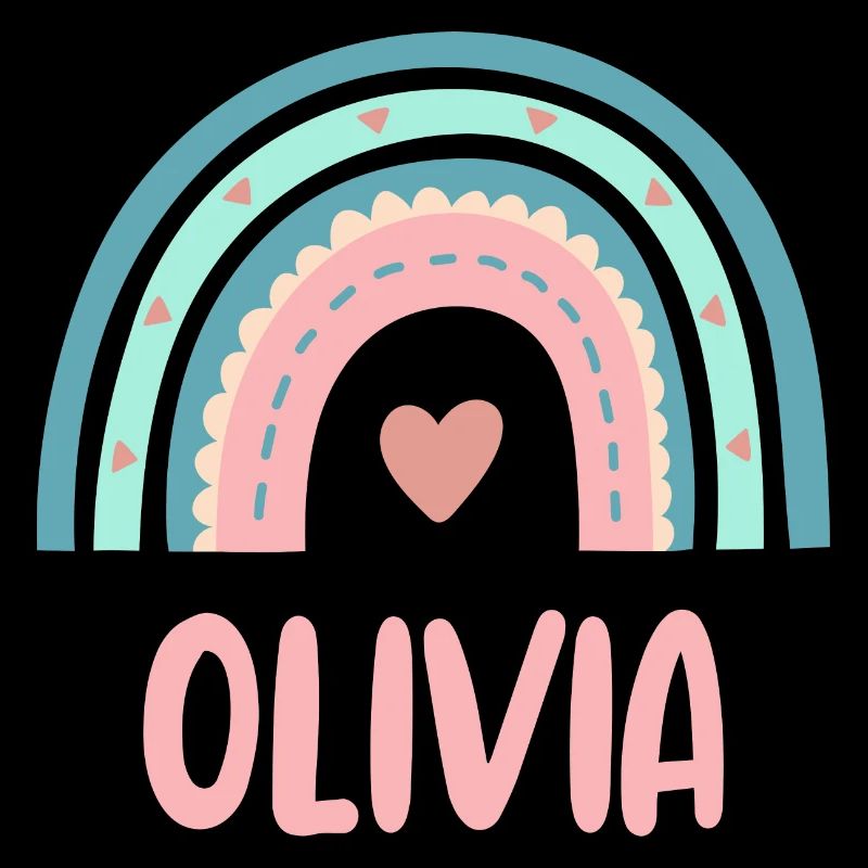 Olivia Name Regenbogen Baby