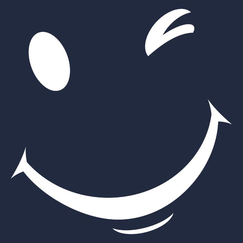 White wink expression