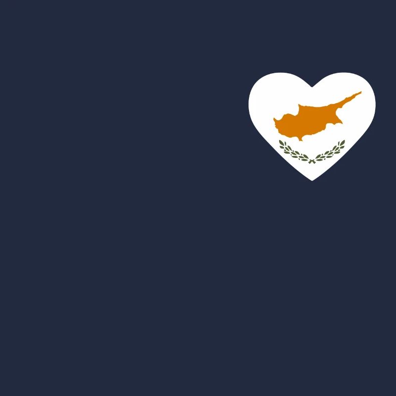 Cœur drapeau Chypre
