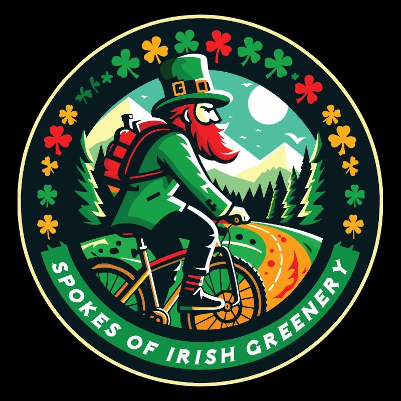 Badge cycliste irlandais de la Saint-Patrick