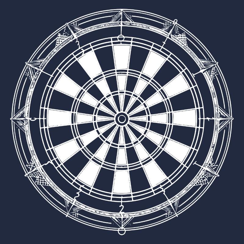 Croquis de jeu de fléchettes