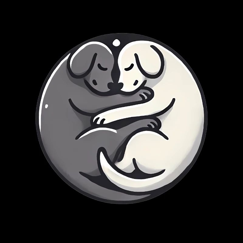 YinYang Sleeping Dogs Design