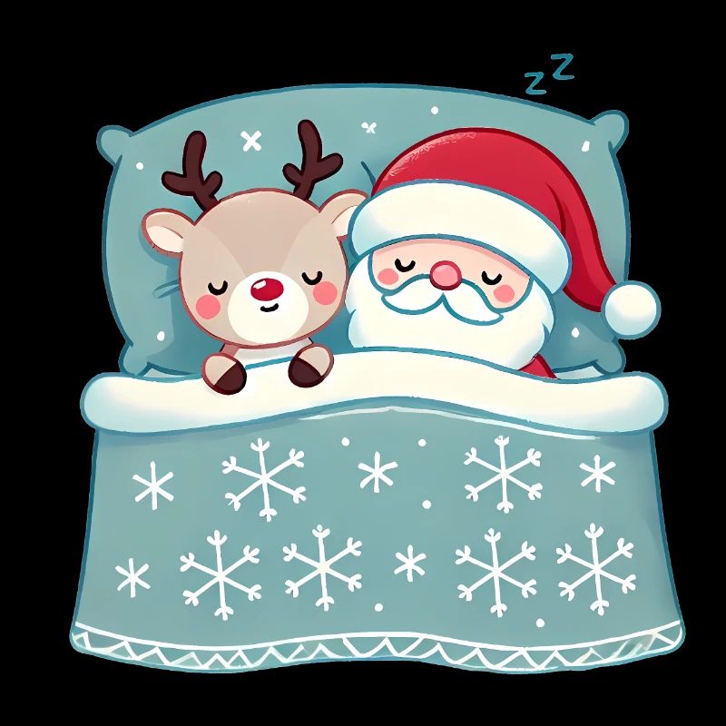 Duo de sommeil douillet renne du Père Noël