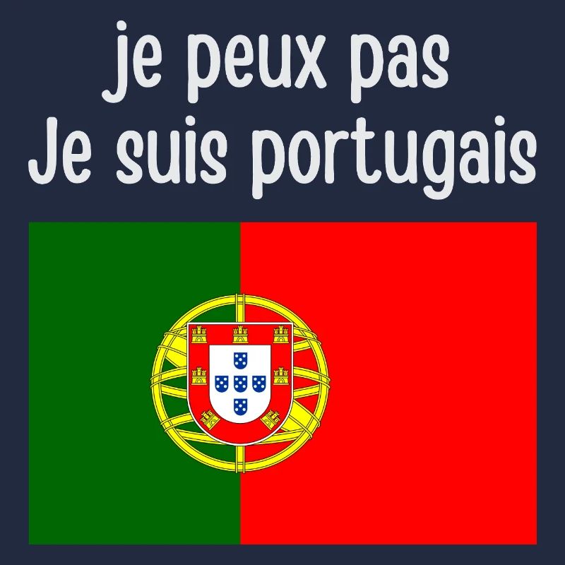 Fierté Portugaise en Texte et Drapeau