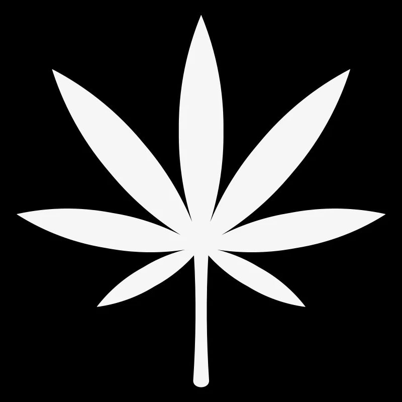 Cannabis / Marihuana / Hanfblatt (White)