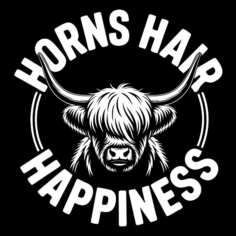 Cornes, Cheveux, Bonheur, Highlands,