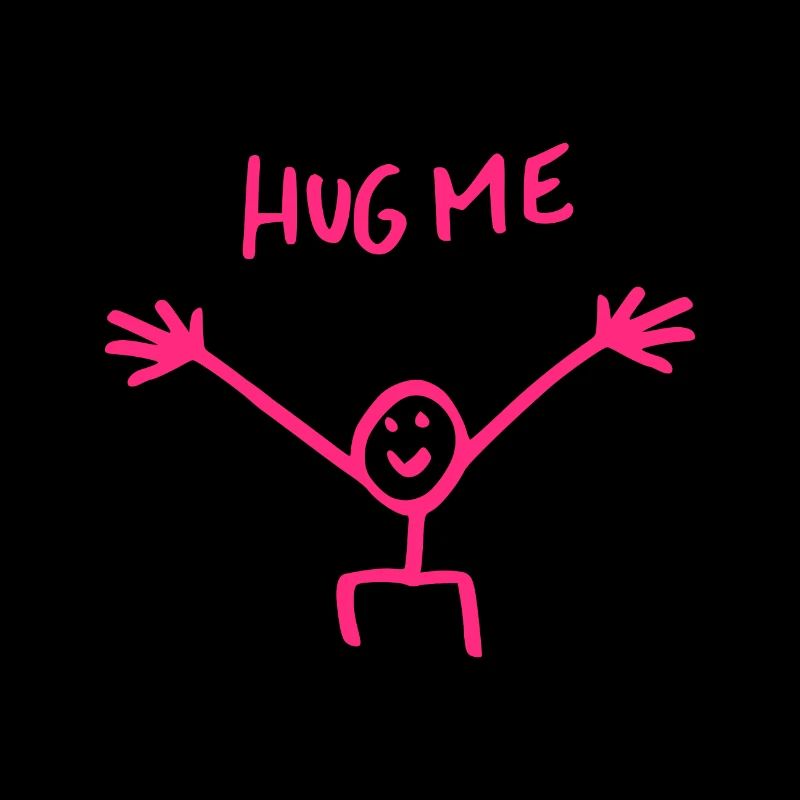 Umarme mich Umarmung Strichmännchen Geschenk