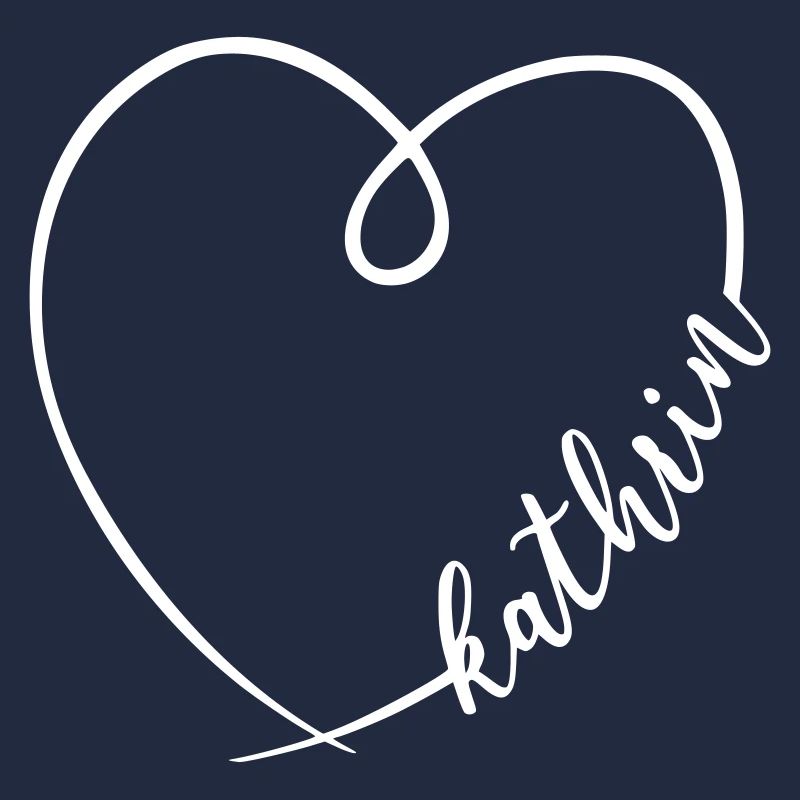 Kathrin Nom Calligraphie Coeur