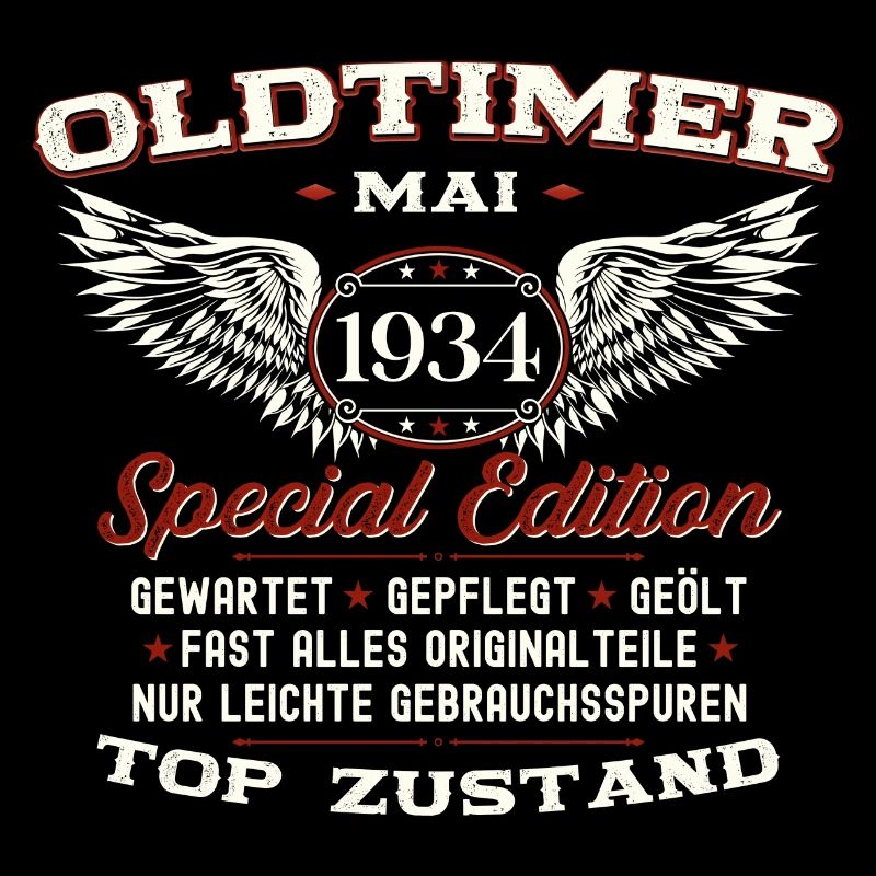 Oldtimer Mai 1934 Millésime 1934 Anniversaire 1934