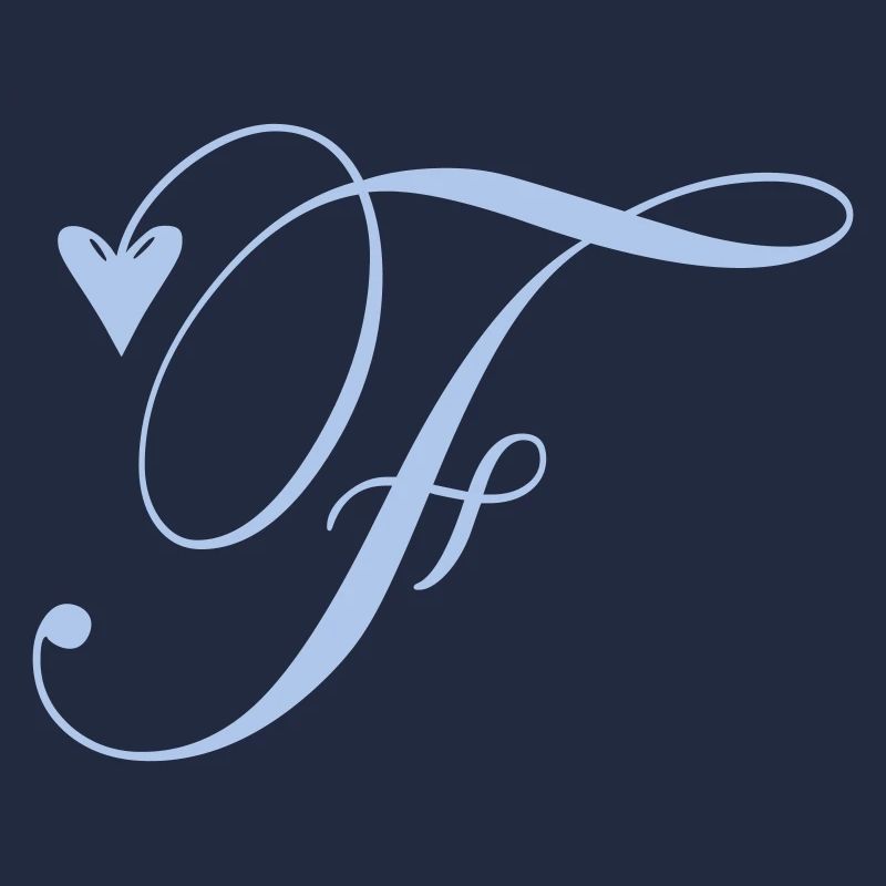 Monogram F Heart Vine