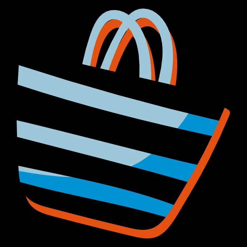 Clipart Strandtasche - Logoidee Geschenkidee