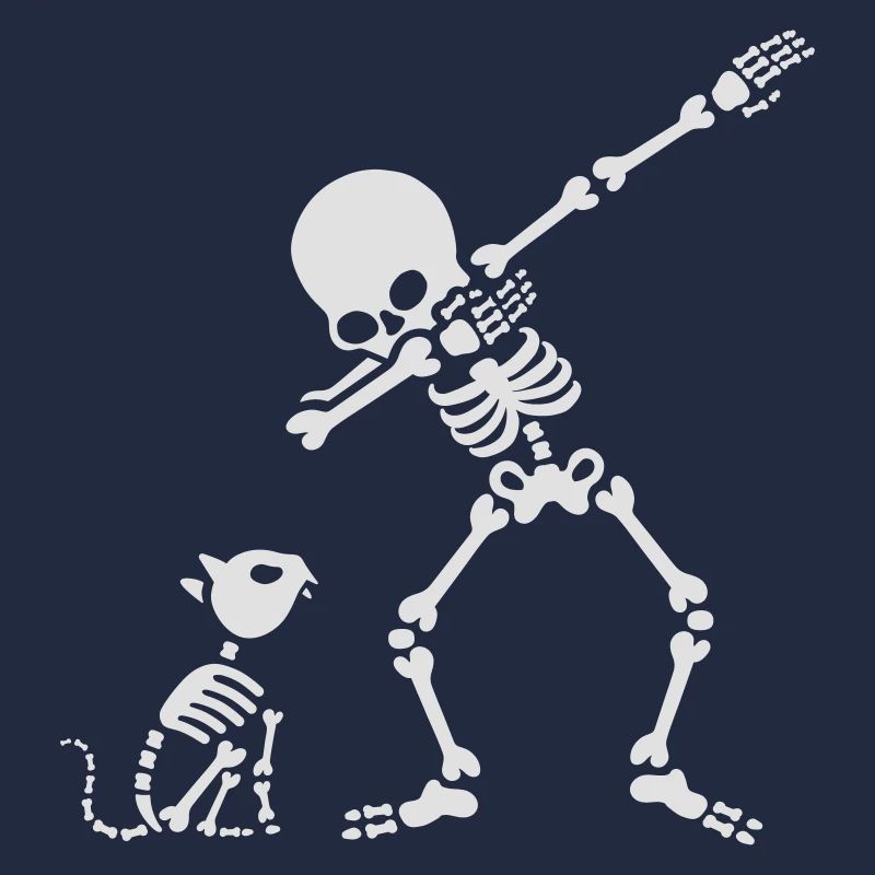 Dab dabbing skeleton Pet Cat Bones