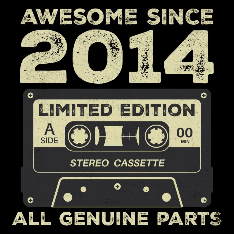 2014 Birthday Born in 2014 Vintage Retro