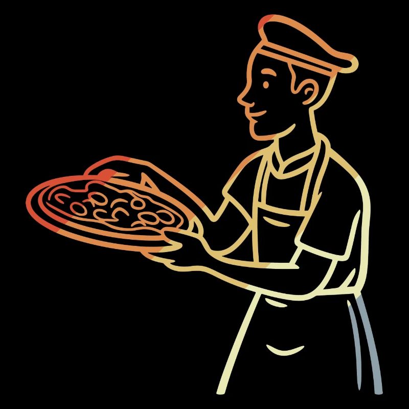 Vintage Pizzabäcker