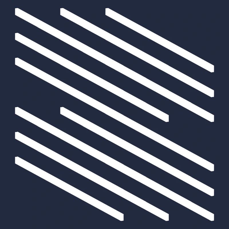 Minimalistisches Design mit diagonalem Linienmuster