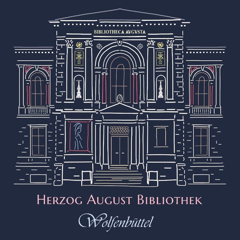 Wolfenbüttel, library hand-drawn