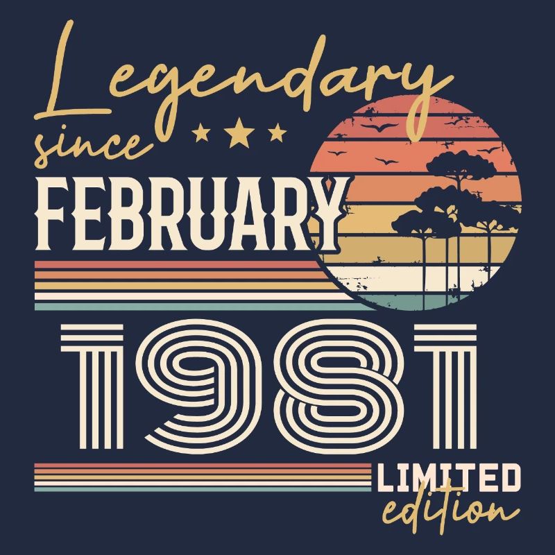 Février 1981 anniversaire 1981 légendes Février