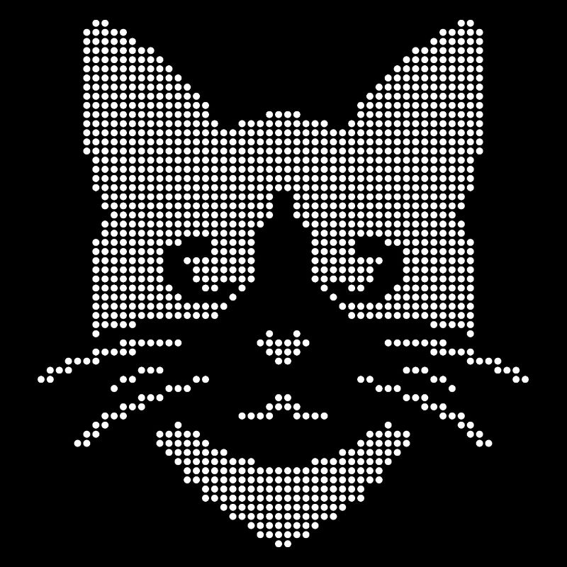 Halbton-Katzengesicht