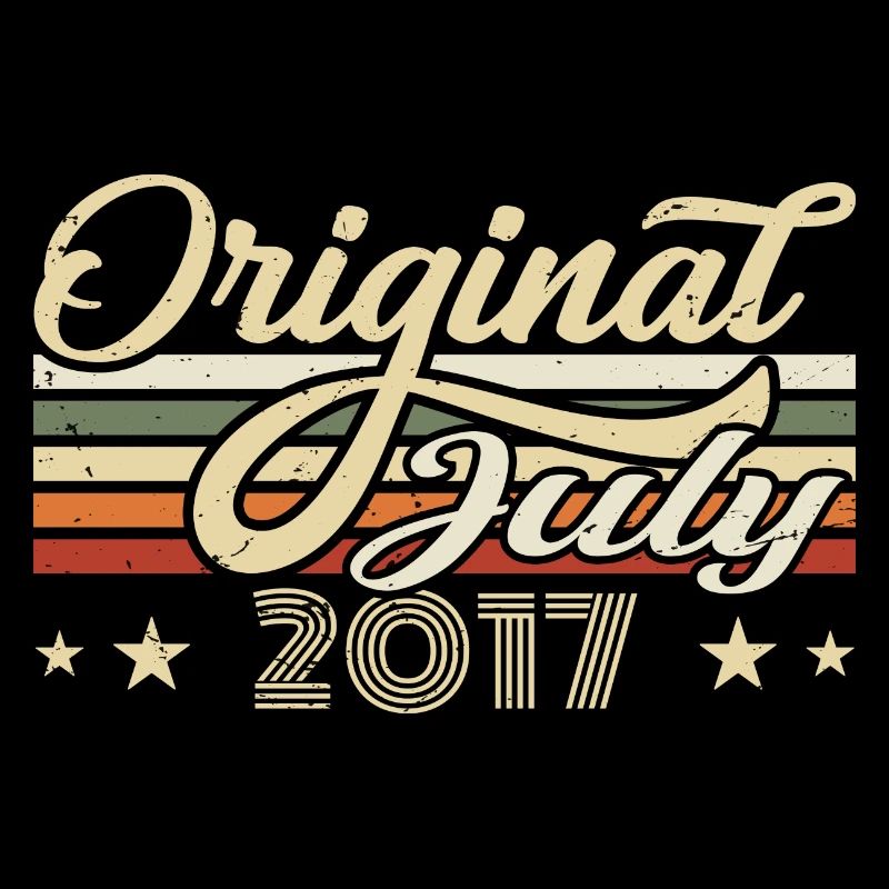 Gift 2017 July Birthday Born in July 2017