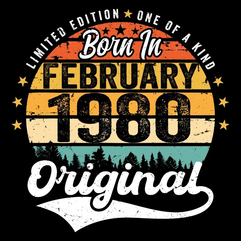Né en février 1980 - cadeau d'anniversaire