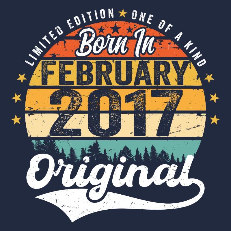 Born in February 2017 - Birthday Gift