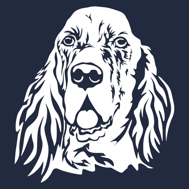 English Setter Kopf "Black Edition"
