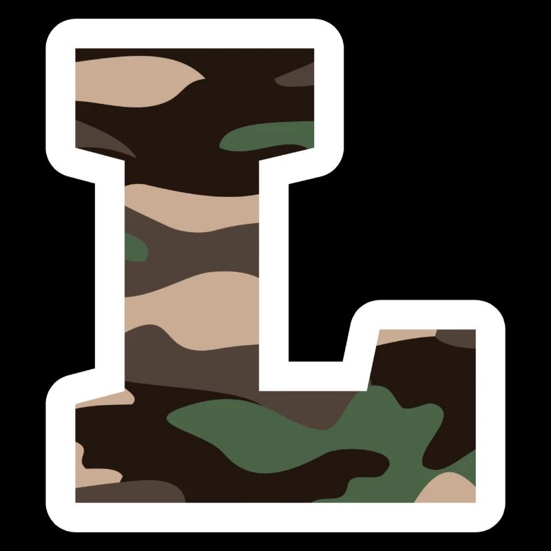 Buchstabe L Militärtarnung - Geschenkidee