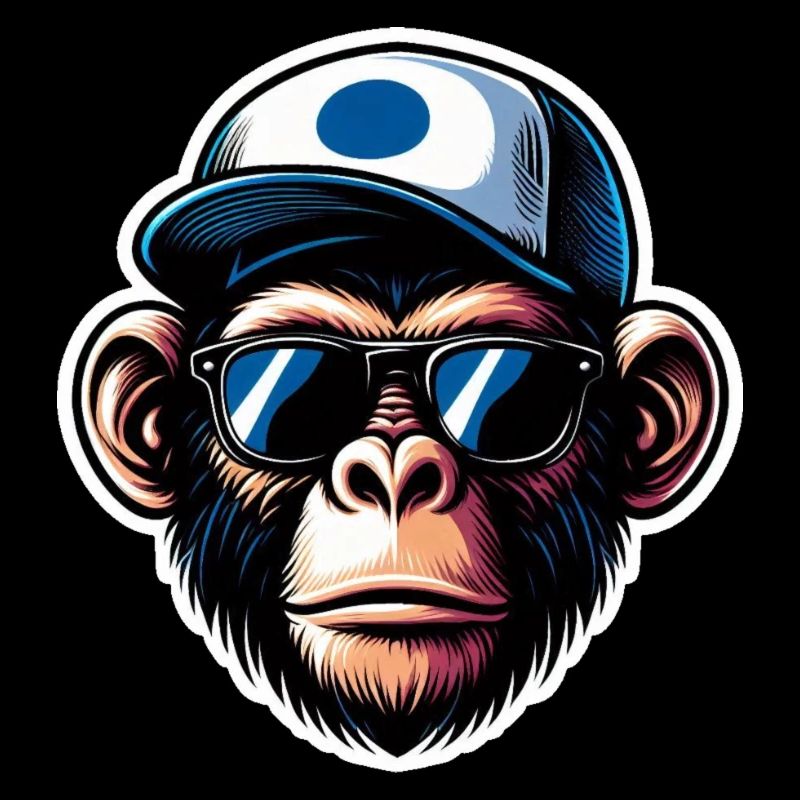Casquette de lunettes de singe