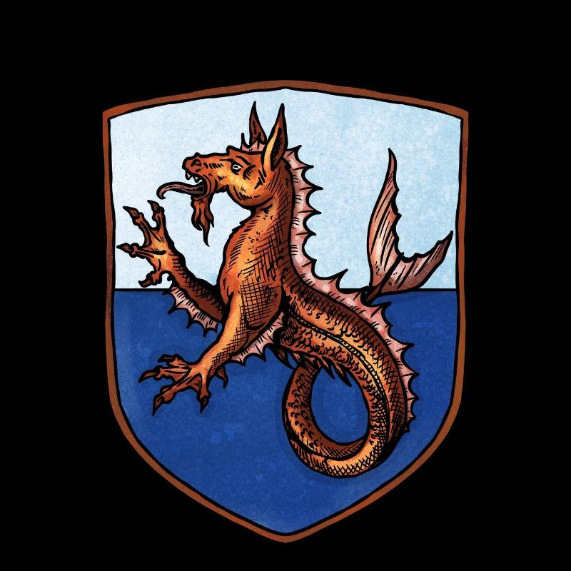 Wappen Kelpie Seepferd