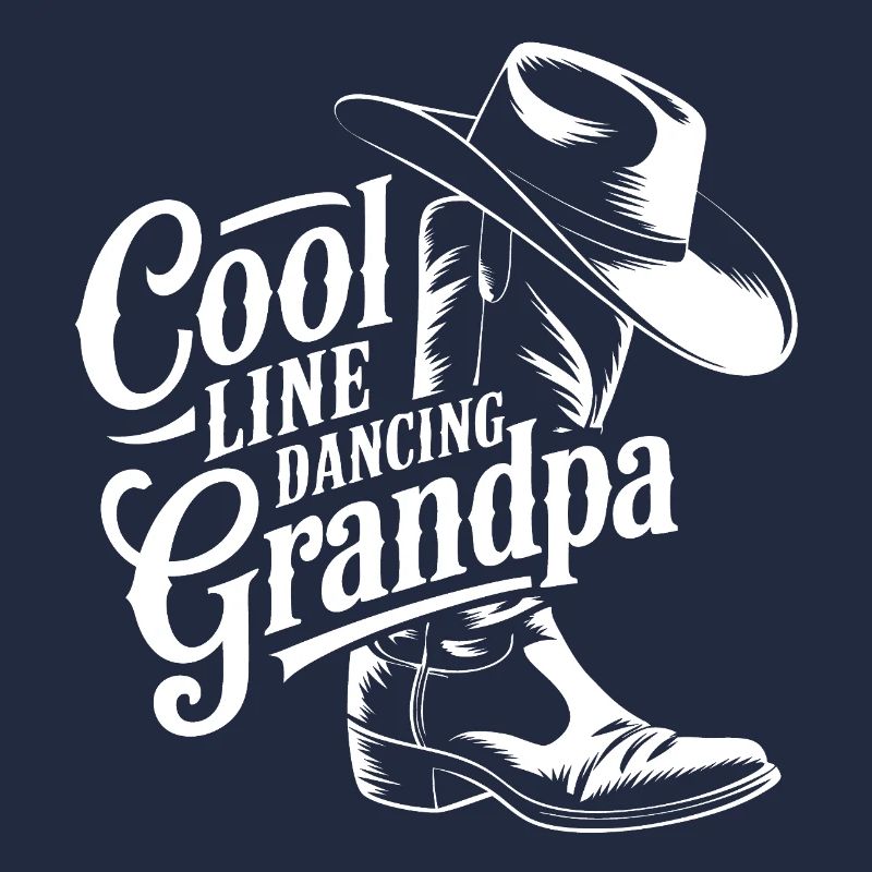 Conception de danse de grand-père cool