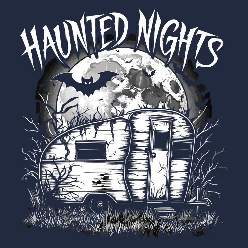 Ghost Night Caravan Haunted Illustration