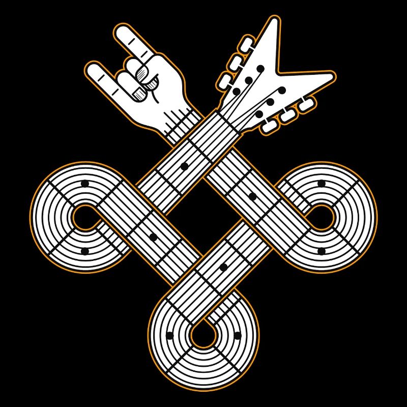 Interlaced Guitar Celtic Knot